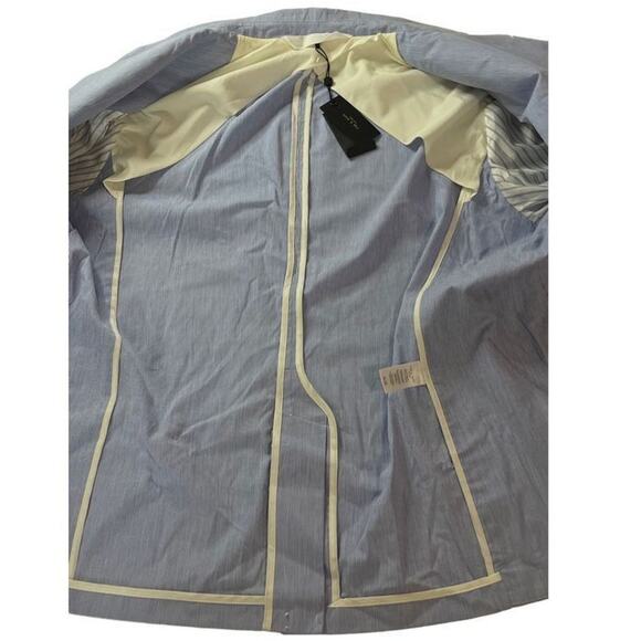Rag & Bone New York Mens Light Blue Striped Japanese Parker Blazer Jacket Sz 48 - Picture 8 of 16